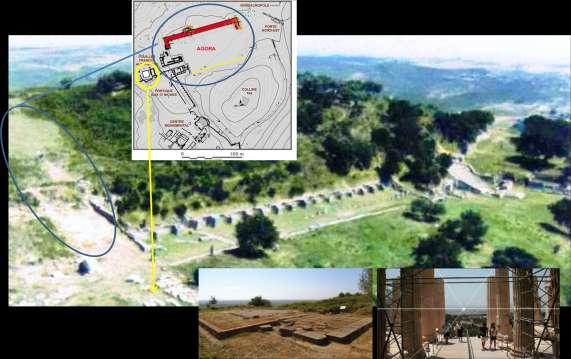 IV p.e.s. Kështu, ne mund të hipotezojmë një vendosje planimetrike të Agorasë së shek. V-IV p.e.s. si një shesh me hyrje aty ku sot është ndërtesa me mozaik. Figure 17.