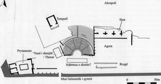 eshit. Figure 36. Butrint, Agoraja në shek. III p.e.s. I famshëm për faltoren e Asklepit, Butrinti i do të ishte në ata shekuj destinacioni i shumë vizitoreve nga zonat përreth, duke krijuar kështu