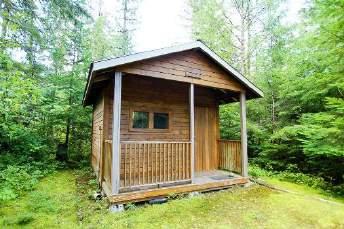 cabins are tucked away in private spots yet easy access.
