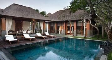 private swimming pool. With the same seclusion and luxurious standards as the deluxe villas.