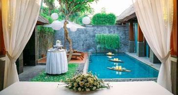 An authentic Balinese blessing ritual is held in your private villa, our guests are dressed in traditional attire and a local priest bestows blessings on the couple followed