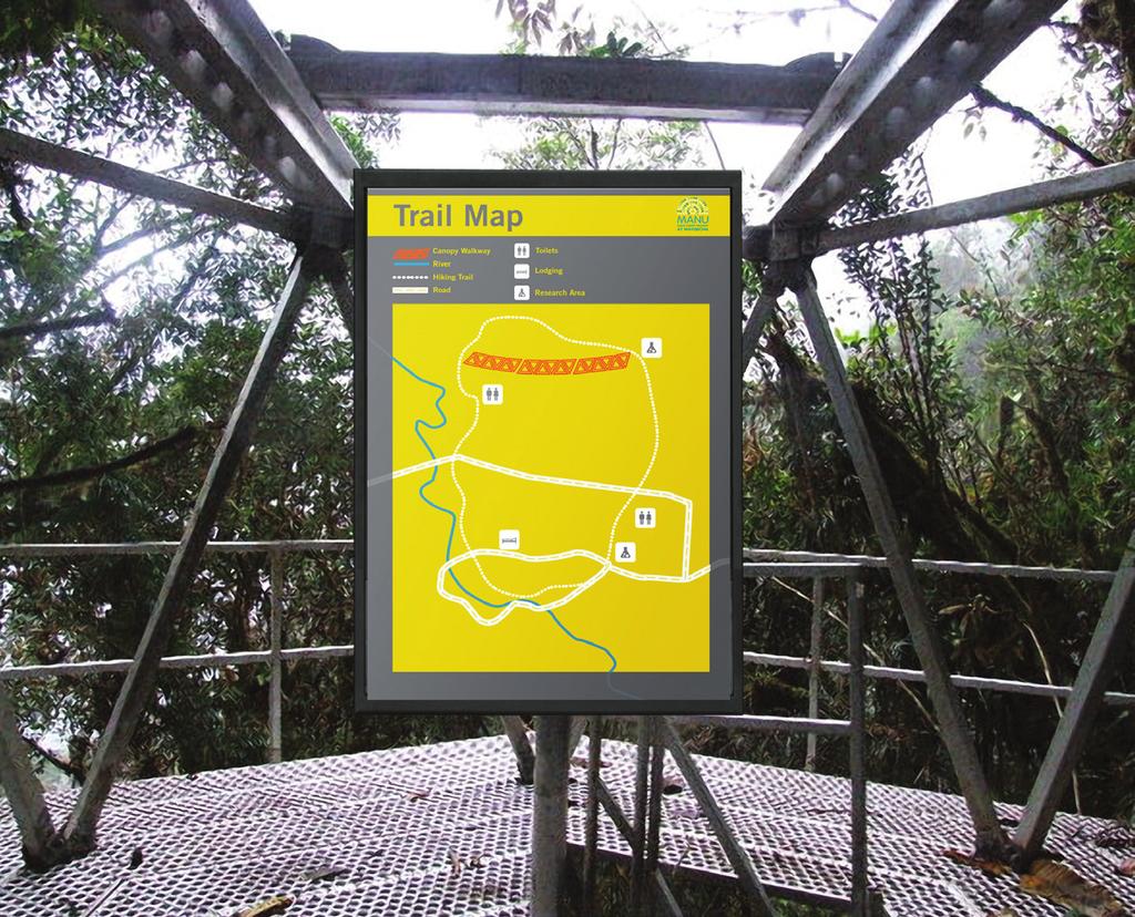 Maps and Way-Finding Trail Map Canopy Walkway
