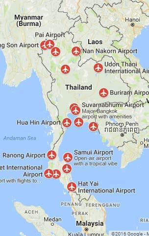 Expansion Plan for Lunge Service -Krabi International Airport ( Coming soon in 2017) -Had Yai Airport ( Coming soon in