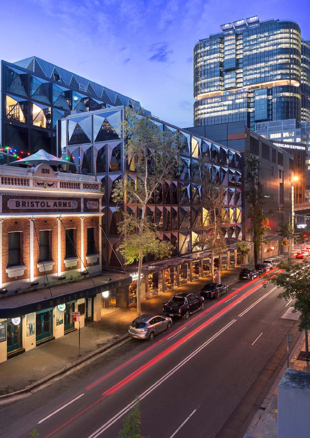 OUR LOCATION This sophisticated hotel is strategically located on the western side of Sydney s CBD walking distance to Barangaroo, Darling Harbour and city centre locations including Martin Place and