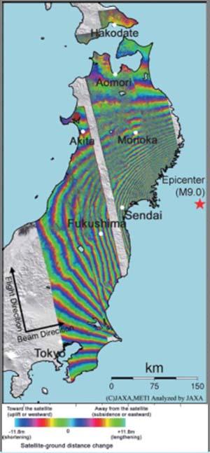 Area by Tsunami Observed by AVNIR-2 on March 14