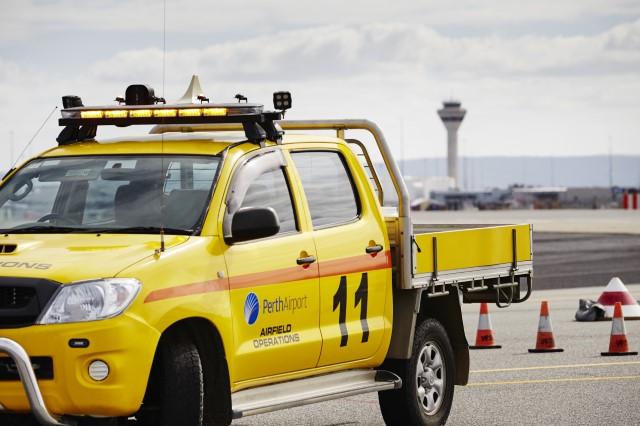 Airside inspections Perth Airport has contracted aviation protection officers, who work with Australian Federal Police officers to undertake regular inspections of the airside area.