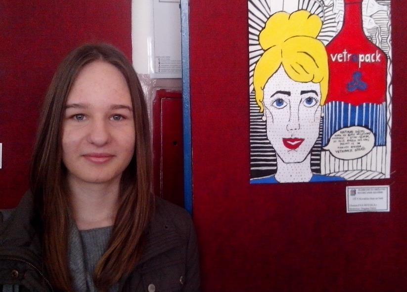 Leonarda Šimić, učenica 6.a razreda: Prema uputama najbolje učiteljice i mentorice na satu likovne kulture započeli smo s crtanjem stripa.