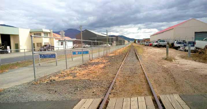 4.3.2 Railway corridor The northern rail corridor has become available since 2014, when freight services between Hobart and Brighton ceased, with the construction of a new intermodal transport hub at