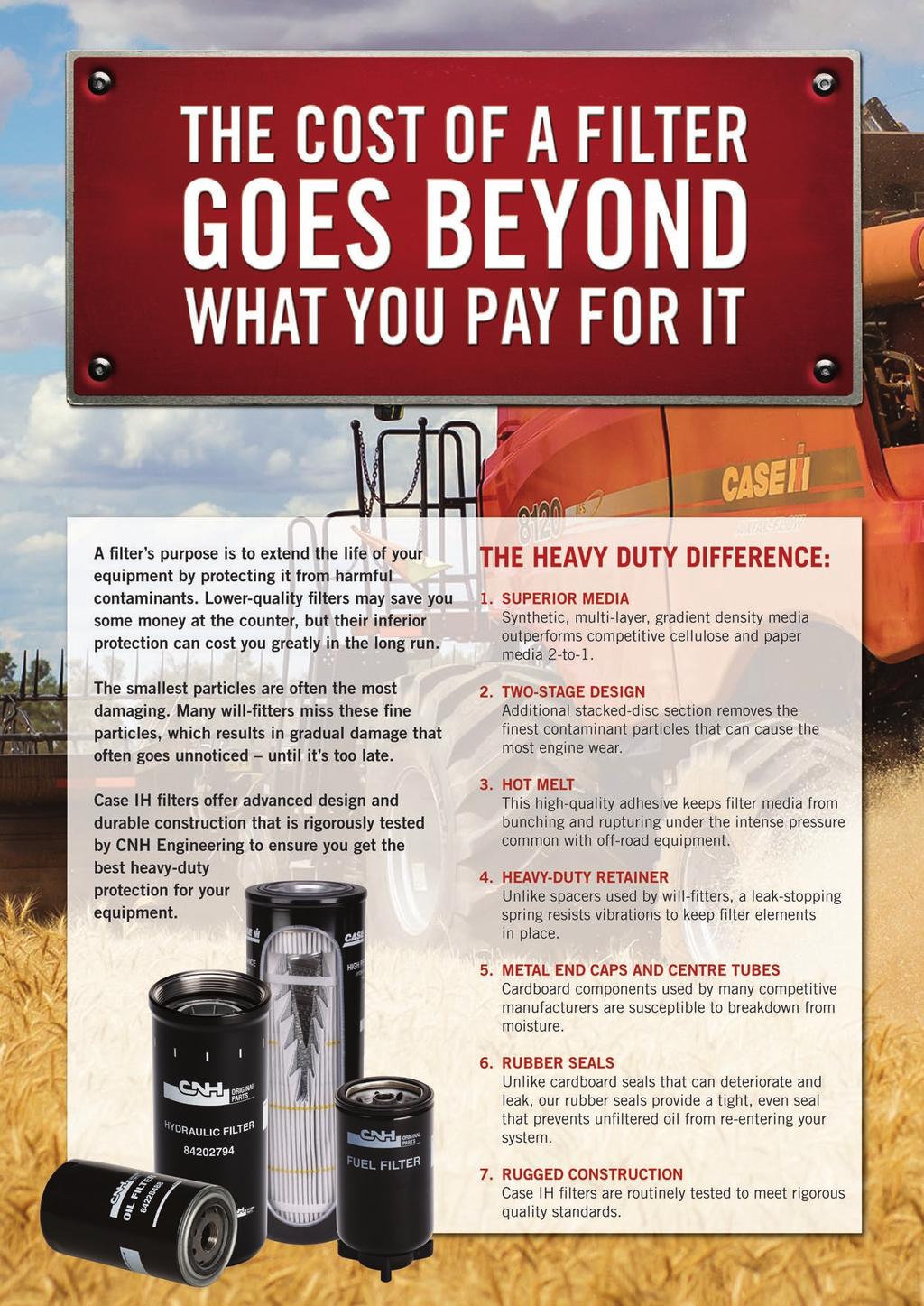 crop into the conditioning rolls Current kit available from Case IH depots PART NUMBER 87528245 CW ROTATION 87528249 CCW PART NO.