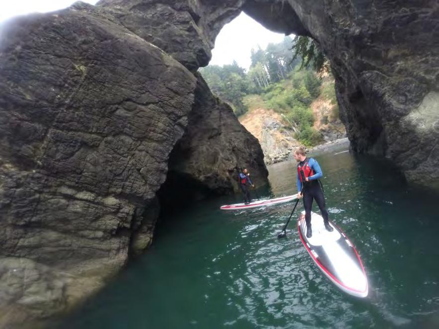 Stand Up Paddle Boarding Hiking inflatable boards into Samuel Boardman State