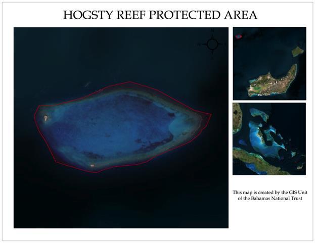 INAGUA (area) HOGSTY REEF PROTECTED AREA Size: 7,300 Acres The Hogsty Reef Protected area would encompass the Hogsty Reef atoll, located North-East of Inagua.