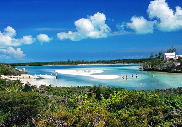 Exuma The Exuma islands are a string of islands and cays that form a pearl necklace of long forgotten hideaways, natural harbors and secluded beaches, that span over a hundred miles of clear blue