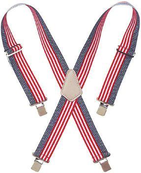 88/ea 110RED Heavy-Duty Work Suspenders Red Adjustable to fit all sizes Elastic rear straps for added comfort 2 Wide