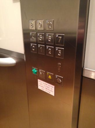 Lifts - The hotel has 3 guest lifts serving all floors. The lifts are accessed at Ground Floor level and each has tactile buttons.