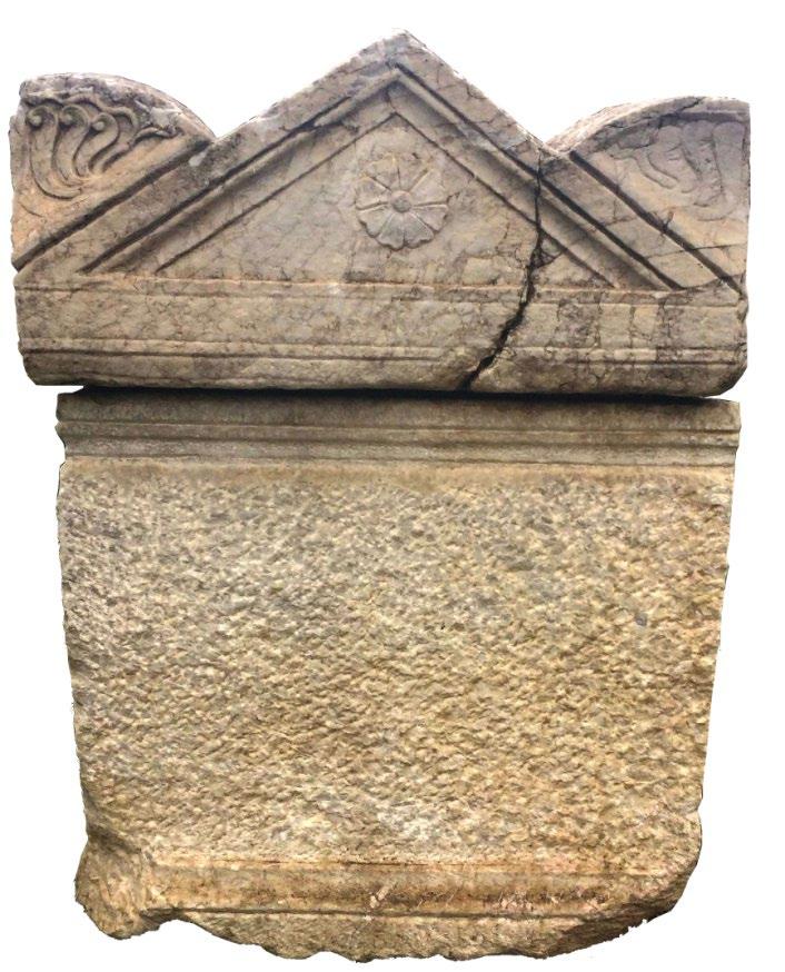 Sarkofagu i mermertë, periudha romake, detaj, lokaliteti arkeologjik Vindenis,