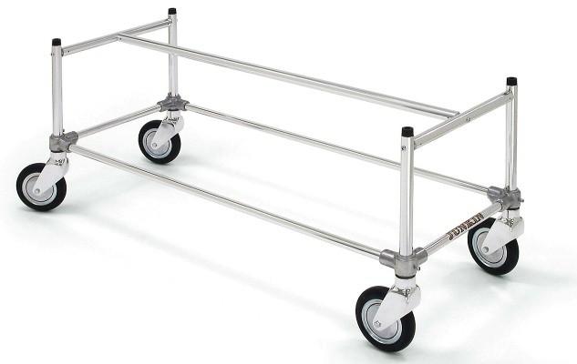 CASKET CART CH-100 Ideal for use in church, funeral homes and mortuaries Constructed of sturdy anodized aluminum tubing for a