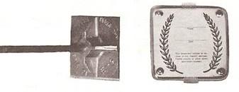 GRAVE MARKERS CAST ALUMINUM LOT MARKERS Various shapes and sizes, 10"