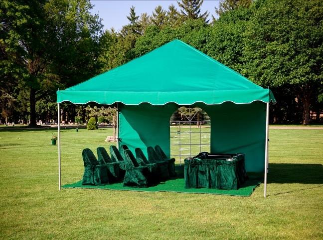 tent. FRAME: Galvanized Steel, Aluminum or Stainless Steel SIZE: 15x15 15x20 20x20