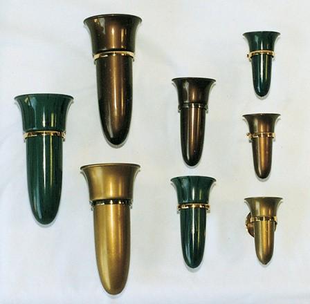 mounting ROYAL DUCHESS PLASTIC MAUSOLEUM VASES Colors (3): bronze,