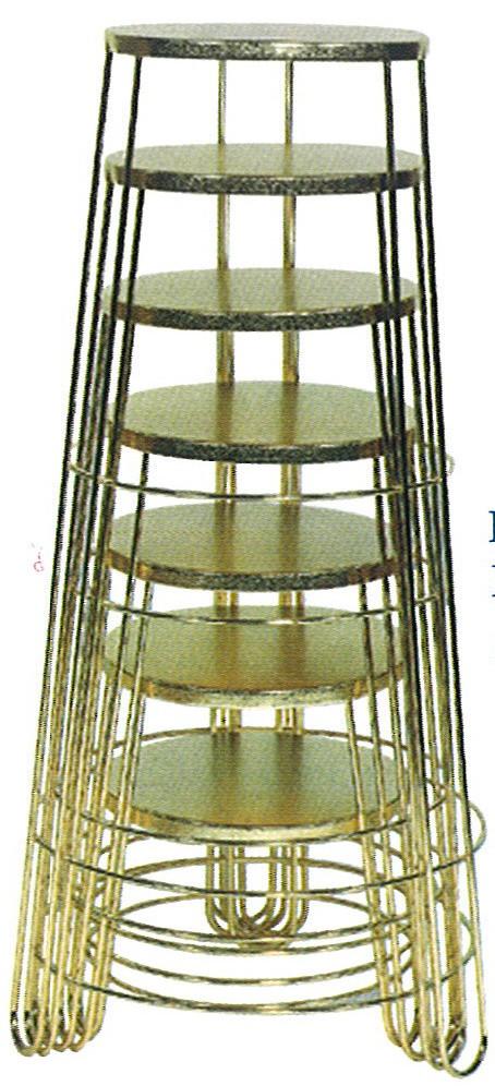 Seven sizes : 8", 12", 16", 20", 24", 28", 32" Sold individually or as a 7-piece set SQUARE NESTING BASKET STANDS Same as
