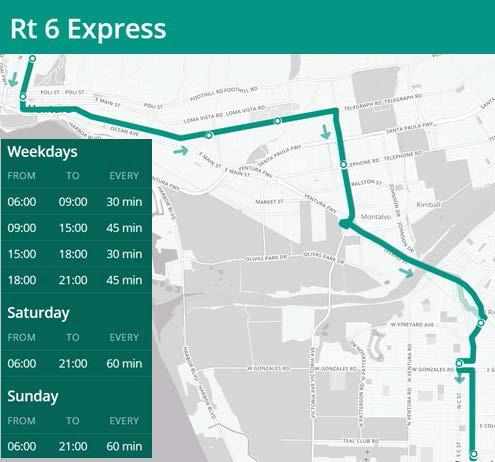 Express Service Between Oxnard And Ventura One of the most highly requested new services is for express routes between Oxnard and Ventura.