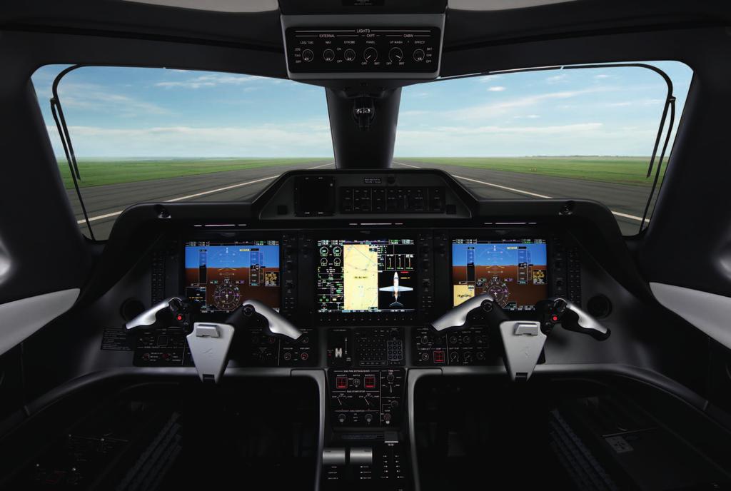 AVionics that are in a class of their own. Our whole aim was to make the Phenom 100 fully operational for a single pilot.