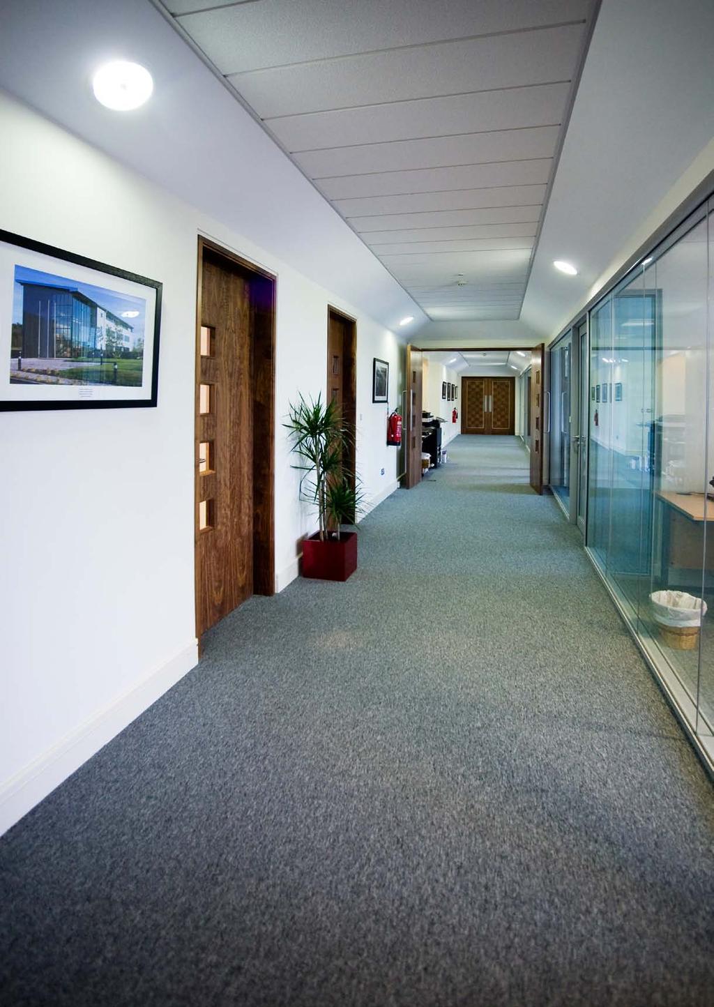 The landmark building offers up to 4,400 square metres of impressive open plan office accommodation in two blocks with basement car-parking, within the heart of Town, overlooking the River Barrow.