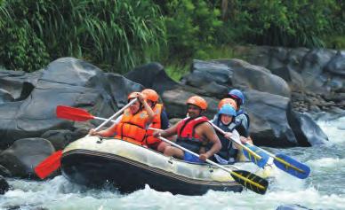 white water rafting, trekking and more, get face to face with the Island's exotic wildlife,