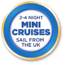 enjoy a mini cruise. sailing the UK. PAris 2-night cruise Sailing to: Paris/Normandy (Le Havre), France 2014 date: 29 Aug Price based on 29 Aug for interior stateroom.