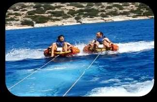 Motorized water sports are available for