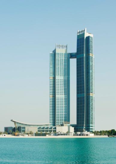 Set within a pair of linked skyscrapers containing a shopping mall, this hotel is 2 km from the landmark Qasr al-hosn fort and 4 km from the restaurants and shops of Marina Mall.