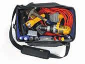 IRWIN PRO TOOL BAGS DEFENDER SERIES 23 PREMIUM-GRADE 1680 DENIER MATERIAL in a heavy-duty construction resists wear and