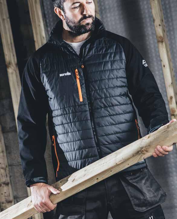 The Scruffs Expedition Thermo Softshell uses a body-mapped design to balance