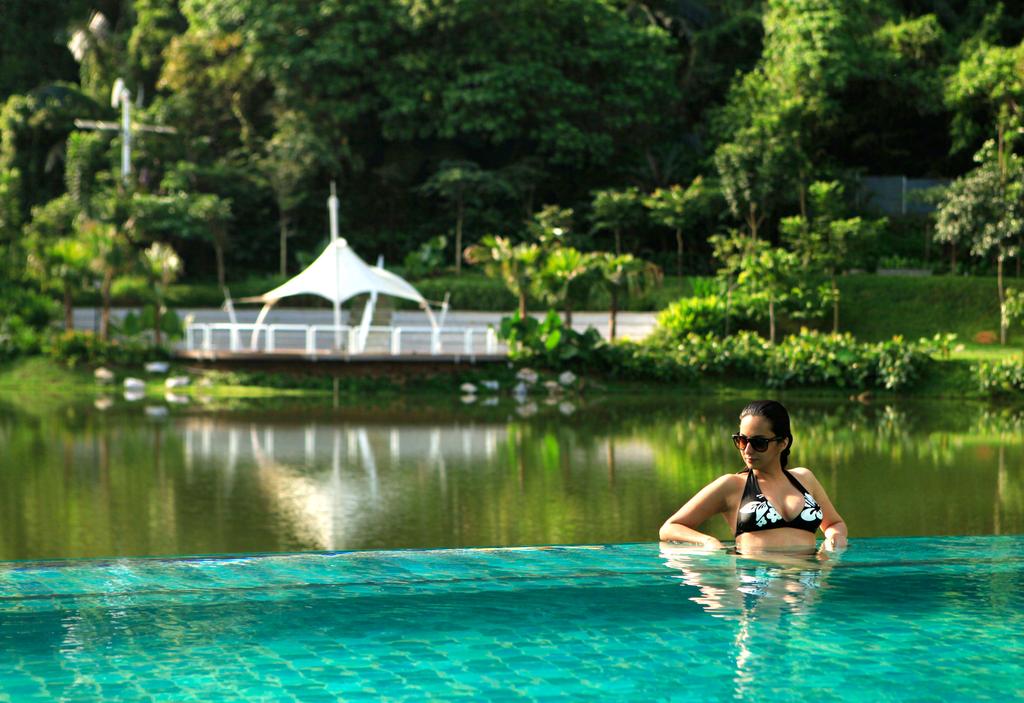 The Haven Ipoh is a lake-side paradise, facing into its own private corner of green forest, with a curving