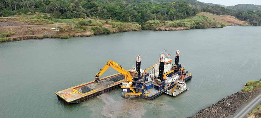 GATUN LAKE AND CULEBRA CUT This project consists of the removal of some 30 million cubic meters of material to deepen and widen the navigational channels in Gatun Lake and to deepen the navigation