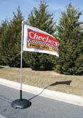 Our roof and ground display poles are the best available, built for durability, superior