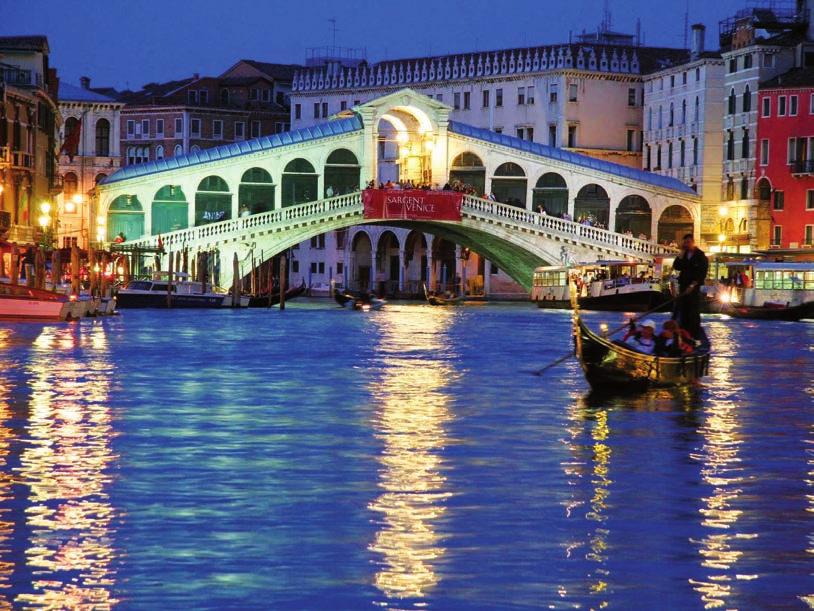 tour 8 PM - Gondola serenade Enjoy Venice from the privileged view of a gondola, accompanied by its gentle movements. Tour includes a ride along Canal Grande and minor canals around St.