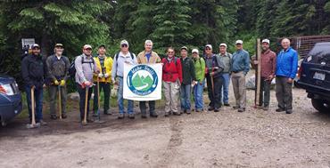trail. The work was extremely physical but rewarding; we made huge improvements on one of the most popular trails in central Idaho!