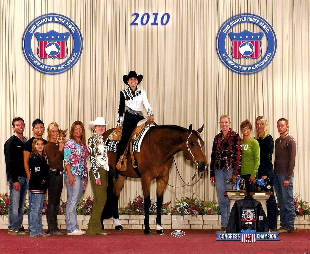 Trendsetter LOPIN WITH THE BIG DOGS A Trip to the 2010 AQHA Congress Show in Ohio is a dream come true for almost any horse show exhibitor.
