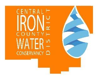 Central Iron County Water Conservancy District Board Meeting Minutes January 18, 2018 Board Members Brent Brent Chairman Paul Cozzens Joe Melling Tom Stratton Tyler Allred Tim Watson District Staff