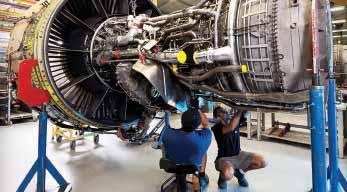 In Sao Paulo, meanwhile, Rolls-Royce offers services for the AE3007 model that powers Embraer s ERJ line, but nothing for its large turbofans.