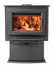 S-Series - S1, S4 & S9 Heating up to 3,500+ sq. ft. The S-Series are EPA approved wood burning stoves that come complete with a modern cast iron door and pedestal base in a metallic charcoal finish.