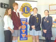 Jordan Green, representing Western Australia and sponsored by the Lions Club of Fremantle was the overall winner while Ashleigh Rogers representing Victoria and sponsored by the Lions Club of Cohuna