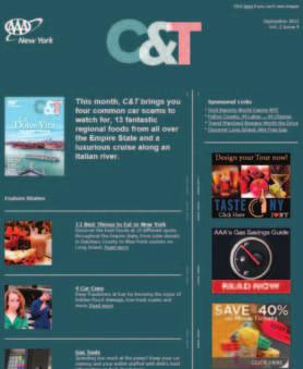 C&T Digital C&T/New York thinks outside the box CARRIER E-MAIL While AAA publication readers are known to be loyal, dedicated followers of the printed Member magazines, it isn t the only method for