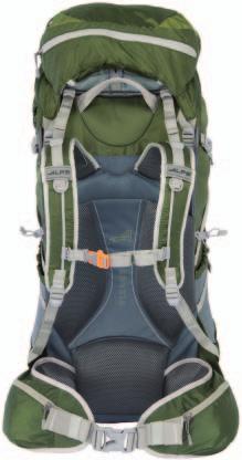 Front of Pack + Over the Top Compression Strap + Front Stretch Neoprene