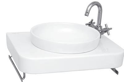 fire clay For 80, 100 and 120 cm washbasins options, please refer to price list or vitra