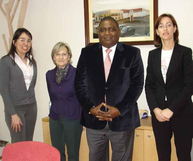 Visita da representación comercial da embaixada de Angola Os días 10 a 12 de marzo tivo lugar a visita ao Clúster da Madeira de Galicia e ás instalacións de nove empresas asociadas, participantes no