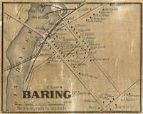 Baring Village Topographical Map of the County of Washington,