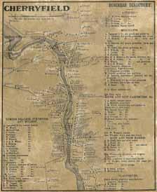 Cherryfield Village 20 Topographical Map of the County of Washington,