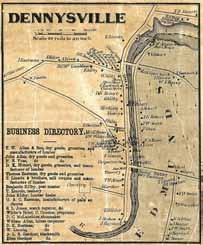 Dennysville Village Topographical Map of the County of Washington,